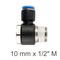AIRCRAFT Swivel Elbow Pu 10mm X 1/2' M